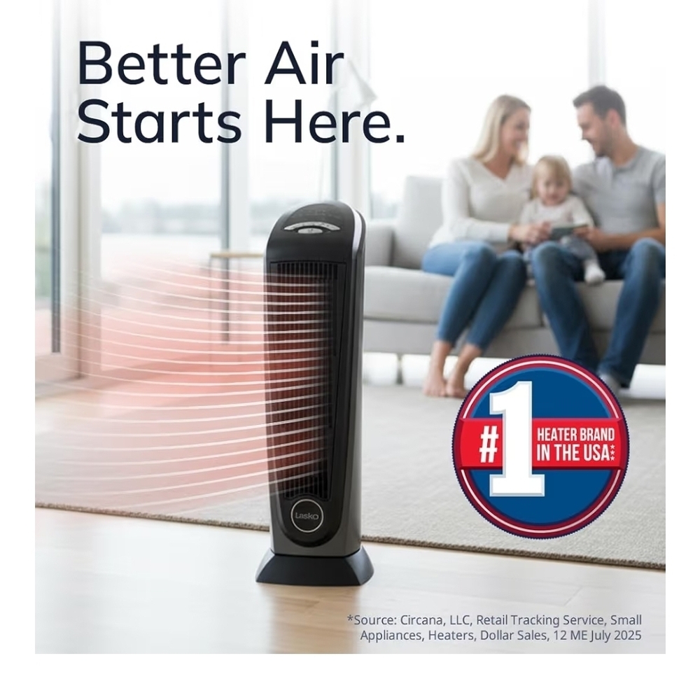 Lasko Black Tower Heater